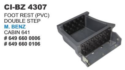 Foot Rest - PVC Double Step Design | 4-Wheeler Compatibility, Warranty Included