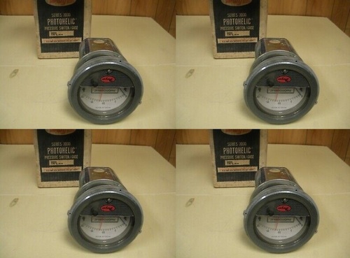 ड्वायर A3000-3Kpa फोटोहेलिक प्रेशर स्विच गेज रेंज 0-3 Kpa। व्यास: 4" (101.6 मिमी) डायल फेस