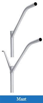 Outdoor Street Light Poles - Color: Sliver