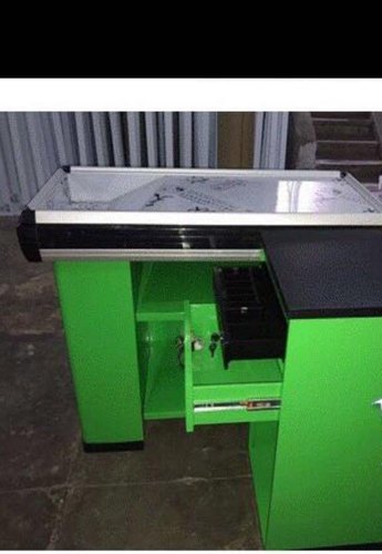 Steel Supermarket Checkout Counter