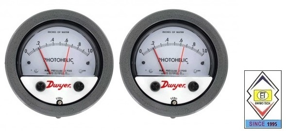 Dwyer A3000-750pa Photohelic Pressure Switch Gauge Range 0-750 Pa. Measure Pressure Of: Gas