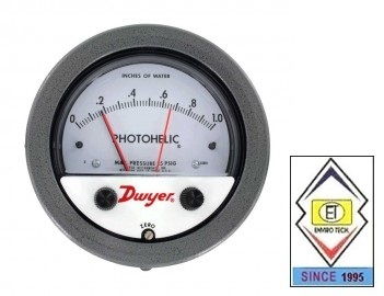 Dwyer A3000-750pa Photohelic Pressure Switch Gauge Range 0-750 Pa. Measure Pressure Of: Gas