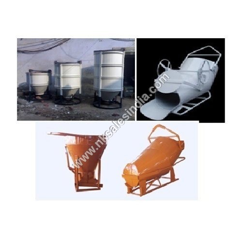 White Concrete Buckets For Tower Crane