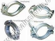 Concrete Pump Pipeline Main Clamp - DN 125, Mild Steel, Corrosion Resistant, Galvanized Finish, Industrial Use