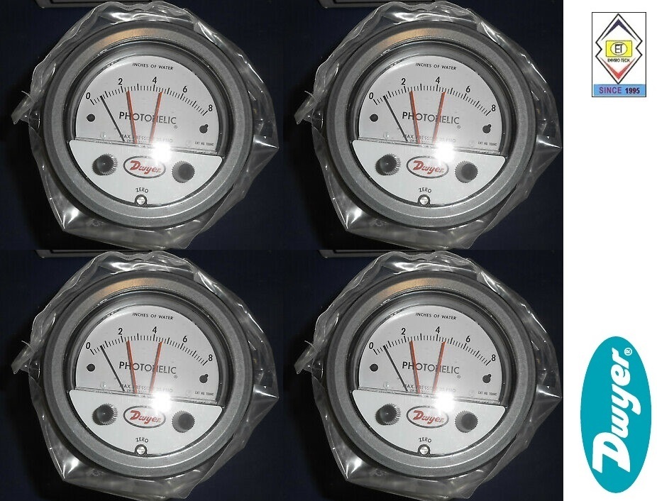 Surface Dwyer A3002 Photohelic Pressure Switch Gauge Range 0-2.0 Inch W.c.