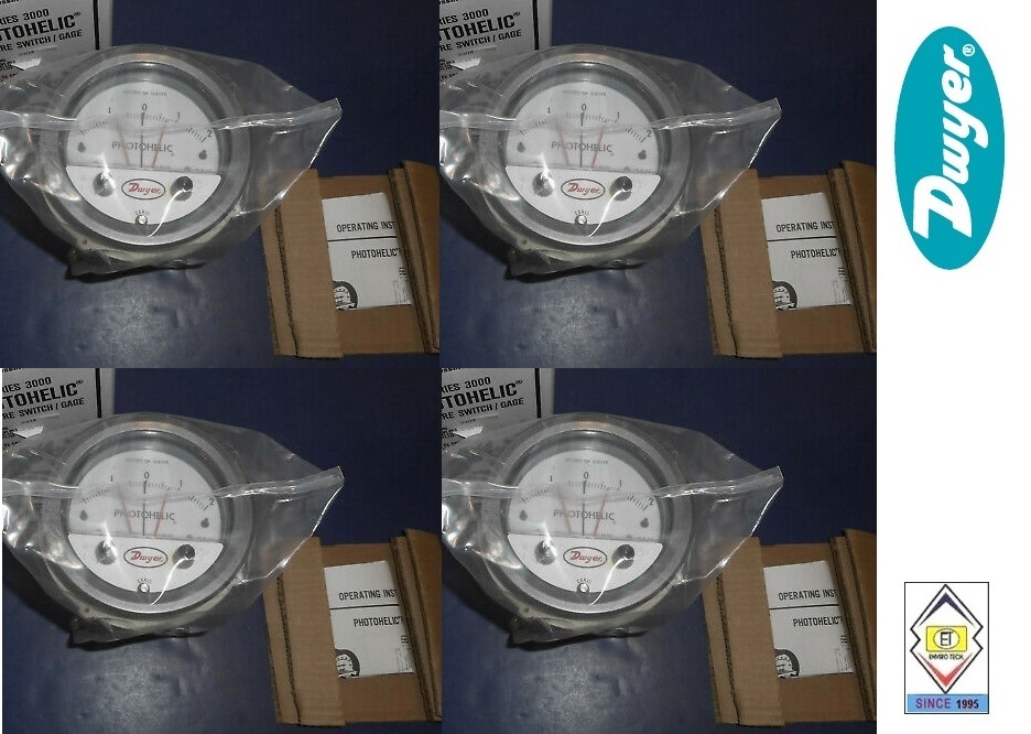 Surface Dwyer A3002 Photohelic Pressure Switch Gauge Range 0-2.0 Inch W.c.