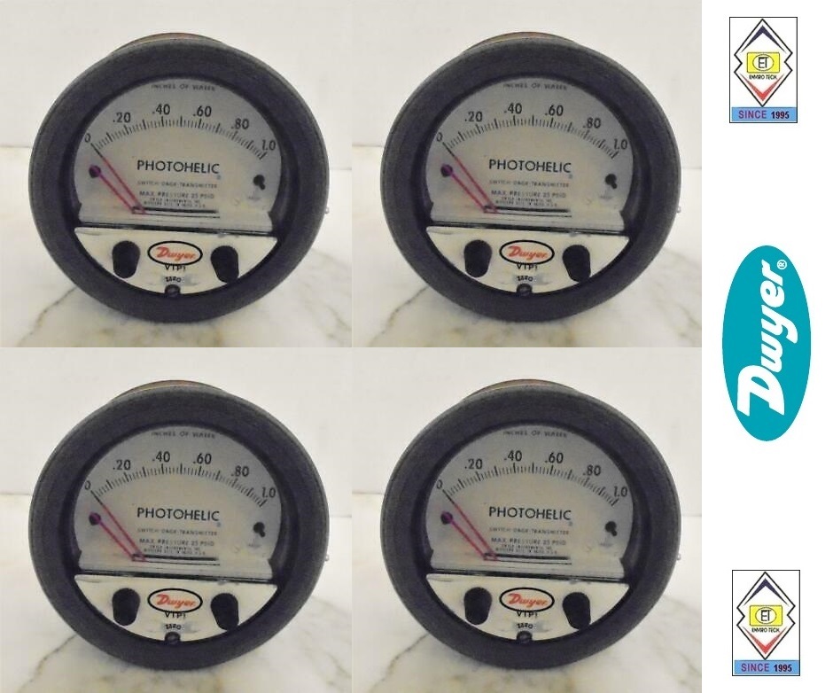 Dwyer A3002av Photohelic Pressure Switch Gauge Range 0-2.0 Inch W.c./1000-5600 Fpm. Accuracy: A 2% Of Fs At 70a F (21.1a C)