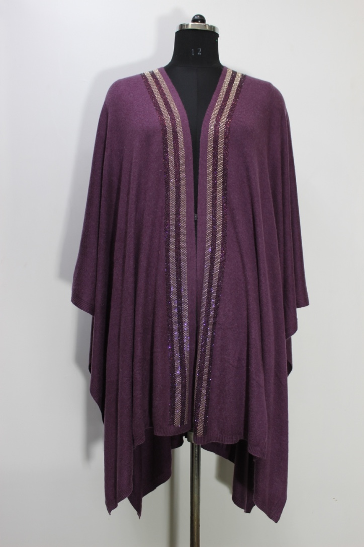 All Color Cashmere Knitted Capes Shawls With Crystal
