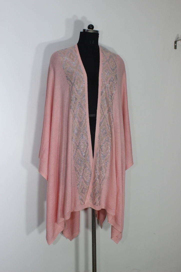 All Color Cashmere Knitted Capes Shawls With Crystal
