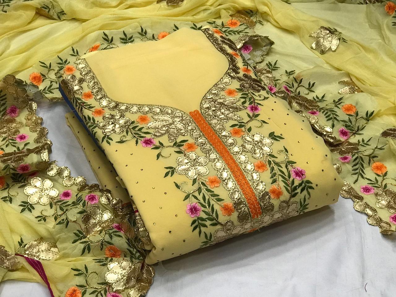 Multi Ladies Suit Dress Material