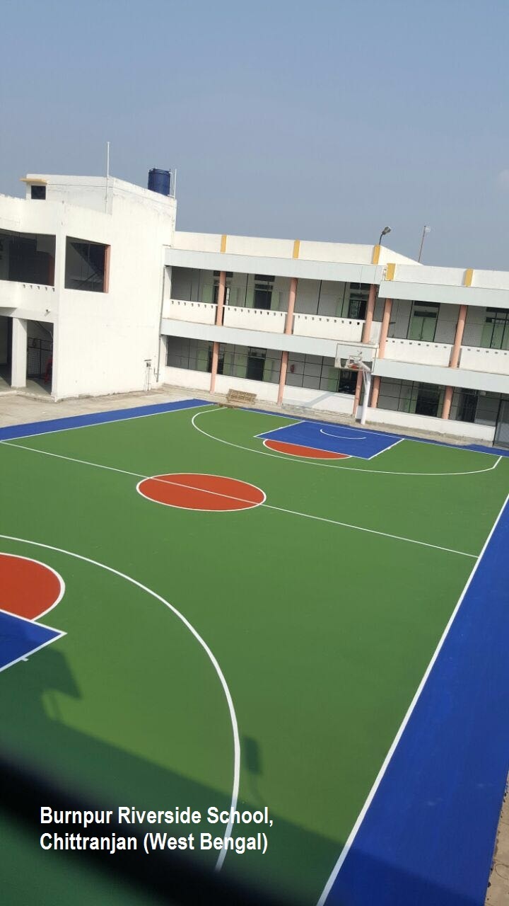 Moldo Hpu 500 Cushion Sports Flooring For Lawn Tennis Courts - Rubber Pu Material, 1 X 1 Sqft Size, Green/red/blue Colors, Satin Finish, 21 Mm Thickness | Low Voc, Eco-friendly, Hybrid Technique