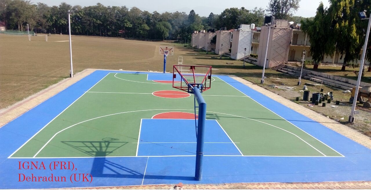 Moldo Hpu 500 Cushion Sports Flooring For Lawn Tennis Courts - Rubber Pu Material, 1 X 1 Sqft Size, Green/red/blue Colors, Satin Finish, 21 Mm Thickness | Low Voc, Eco-friendly, Hybrid Technique