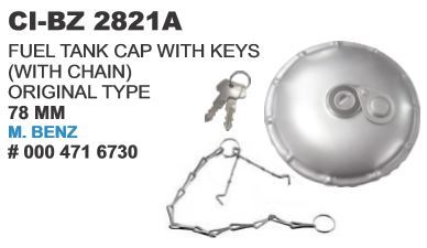 Fuel Tank Cap with Keys and Chain M Benz