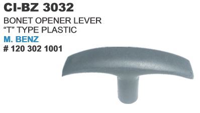 Bonnet Opener Lever T Type M Benz - Durable Alloy Material | For 4-wheeler Vehicles, Warranty Included
