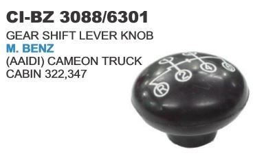 Gear Shift Lever Knob M Benz - Premium Plastic, Standard Size, Sleek Black Design | 4-Wheeler Compatibility, Warranty Included