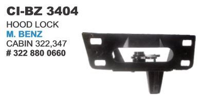Hood Lock M Benz - 4 Wheeler | Warranty Included, Durable Design for Enhanced Security and Peace of Mind on the Road