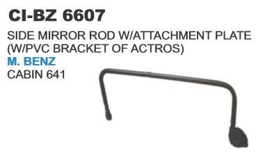 Side Mirror Rod W/Attachment Plate M Benz