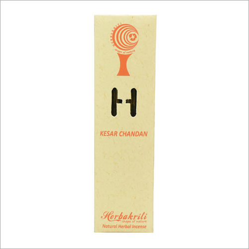 Kesar Chandan Incense Stick - 100% Natural Bamboo, 12 Sticks Pack | Eco-Friendly, Aesthetic Fragrance, 1 Hour Burn Time, Enhances Spiritual Energy