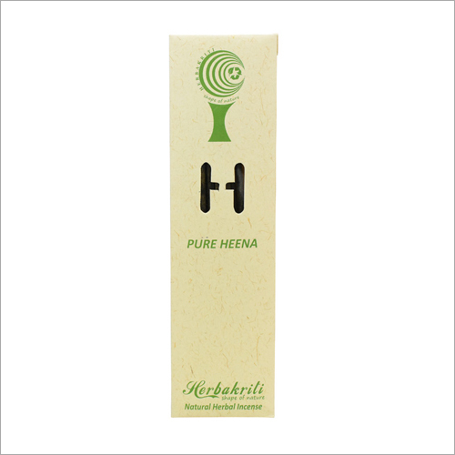 Pure Heena Incense Stick - 100% Natural Bamboo Material, 12 Sticks Per Packet, 1 Hour Burning Time | Eco-Friendly, Soothing Aroma, Hand-Rolled