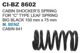 Cabin Shocker Spring C Type Leaf Spring M Benz - Durable Steel Leaf Spring | 4 Wheeler Compatibility, Warranty Included