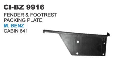 फेंडर और फुट रेस्ट पैकिंग प्लेट एम बेंज