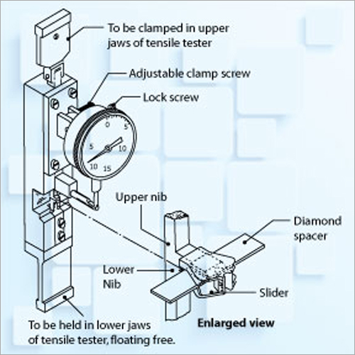 Technical Illustrations - Metal Material, 2 Nibs, Adjustable Clamp Type | Durable Design, Easy Operation, Precise Measurement, Reliable Results, Versatile Use
