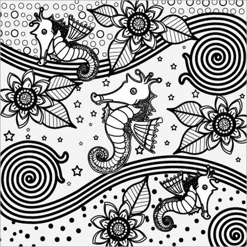 Mandala Creations - Paper 8.5x11 Inches, Black and White Print | Intricate Design, Stress Relief, Decorative Appeal