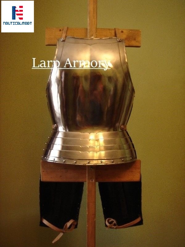 Steel Medieval Breastplate Wearable Reenactment Suit Of Armour