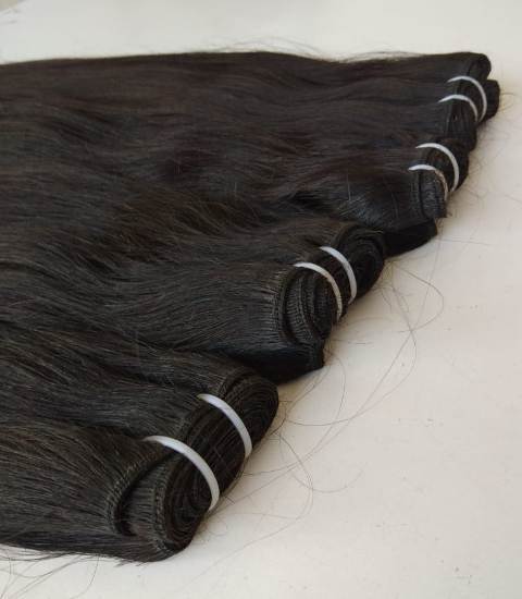 Indian Natural Temple Straight Hair Color