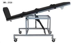 Tilt Table Adult Manually Operated - Steel 195 Cm X 61 Cm X 80 Cm High Light Cream | Adjustable 0-90 Degrees Foam Padded Lockable Castors 120 Kg Weight Capacity