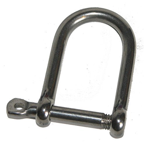 Large Dee Shackle - Galvanized, 150 Kg Lifting Capacity, Natural Color | Strong And Durable Large Shackle For Heavy Lifting Tasks