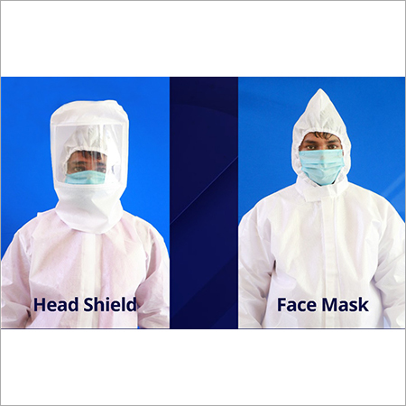 Head Shield - PVC Material, One Size Fits Most, Clear Color | Adjustable Strap, Individual Packaging