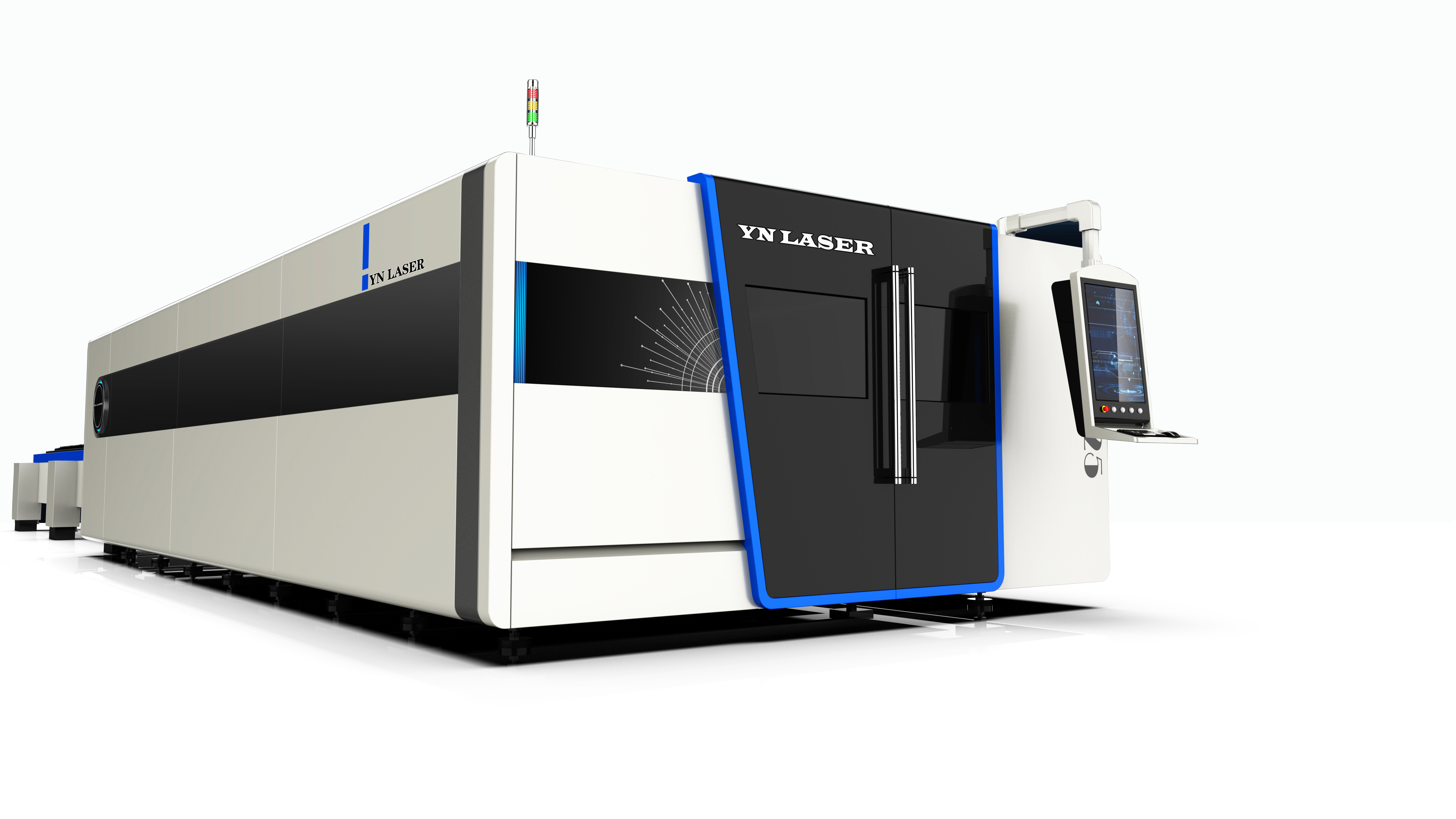 Automatic 500 Watts Fiber Laser Cutting Machine