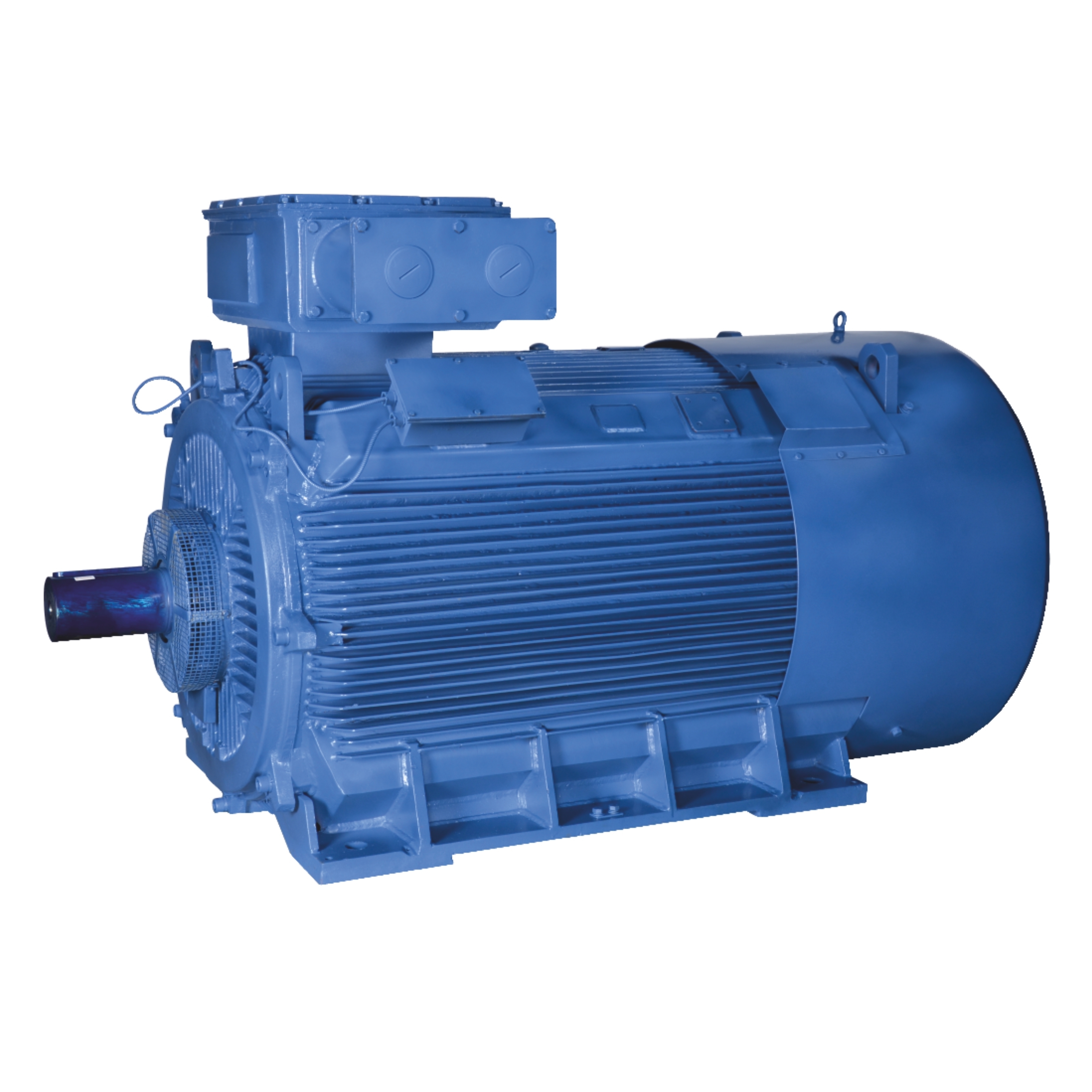 Standard Squirrel Cage Tefc Motors - 0.12kw-90kw, Cream Color, Three Phase, Ip55 Protection, Electric Start, 220-440v Voltage, Integrated Cast Feet, Aerodynamic Cooling Fans