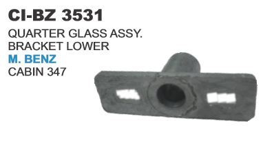 Quarter Glass Assy Bracket Lower M Benz