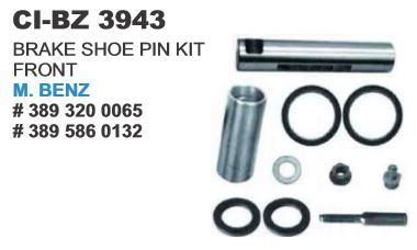 ब्रेक शू पिन किट फ्रंट एम बेंज