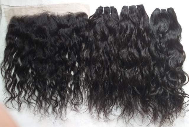 Raw Wavy Lace Frontals And Bundles - Color: Natural Color