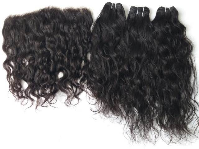 Raw Wavy Lace Frontals And Bundles - Color: Natural Color
