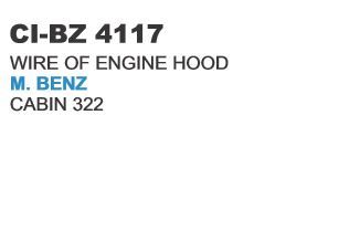 Wire of Engine Hood M Benz