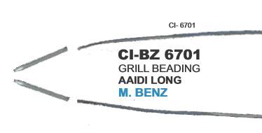 Grill Beading M Benz - Durable Alloy Material, 4 Wheeler Compatibility | Warranty Included, Perfect Fit Design