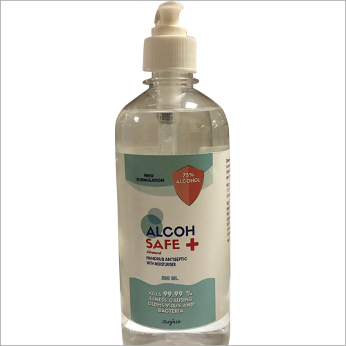 500 Ml Hand Rub Antiseptic With Moisturiser - 500 Ml Size | Anti-allergic Formula, Moisturizing Emollients, Ideal For Hospital And Household Use