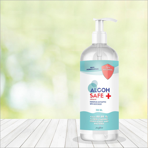 500 Ml Hand Rub Antiseptic With Moisturiser - 500 Ml Size | Anti-allergic Formula, Moisturizing Emollients, Ideal For Hospital And Household Use