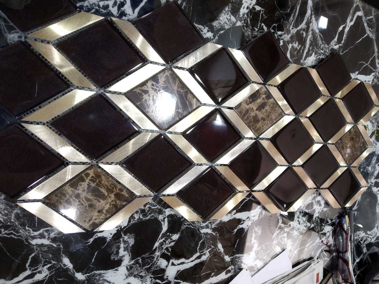 Glass Mosaic Tile Size: 300mm*300mm