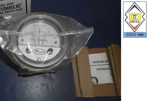 Dwyer A3201 Photohelic Pressure Switch Gauge Range 0-1 Psi. Diameter: 4" (101.6 Mm) Dial Face