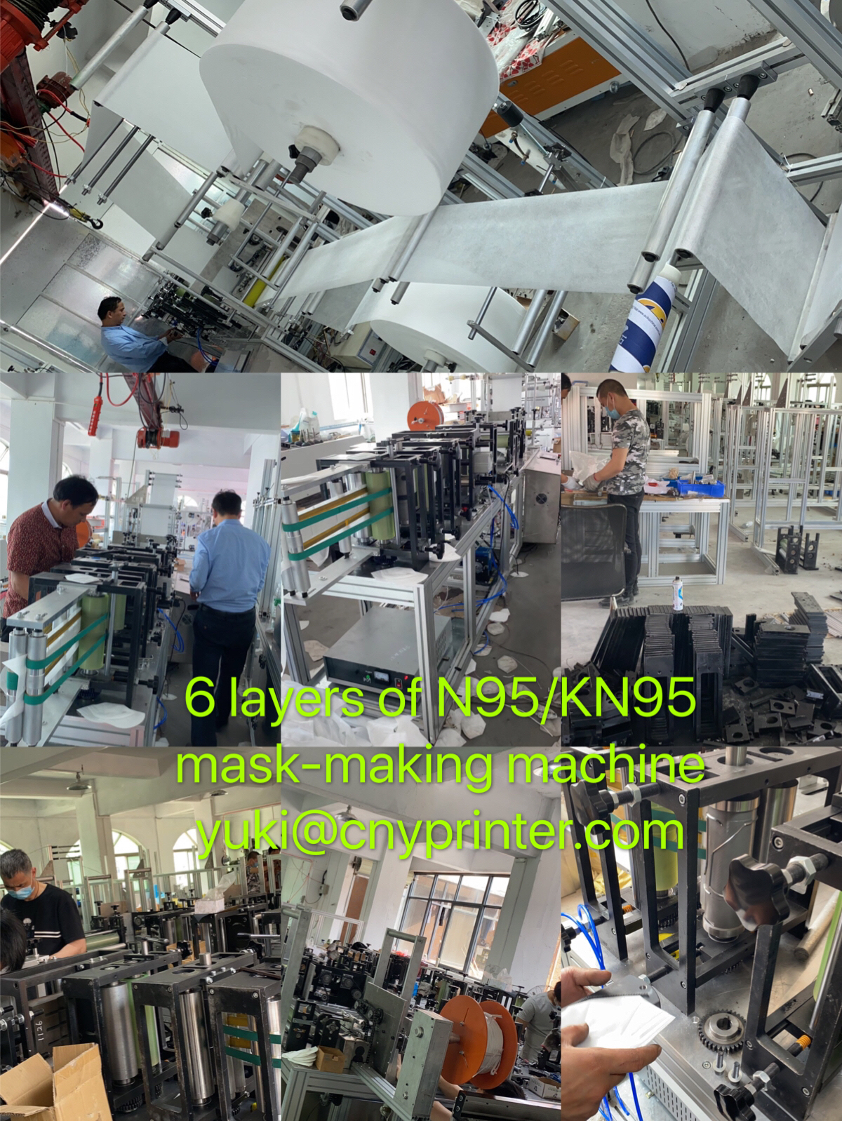 Semi-automatic 3ply Elastic-earloop Mask Machine