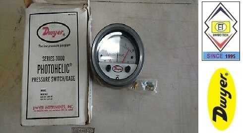 Dwyer A3205 Photohelic Pressure Switch Gauge Range 0-5 Psi. Diameter: 4" (101.6 Mm) Dial Face