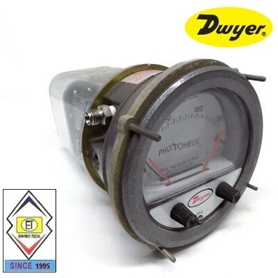 Dwyer A3205 Photohelic Pressure Switch Gauge Range 0-5 Psi. Diameter: 4" (101.6 Mm) Dial Face