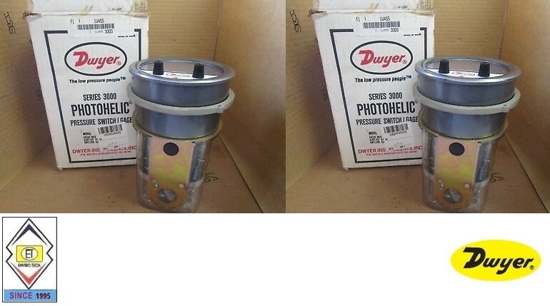 Dwyer A3210 Photohelic Pressure Switch Gauge Range 0-10 Psi. Diameter: 4" (101.6 Mm) Dial Face