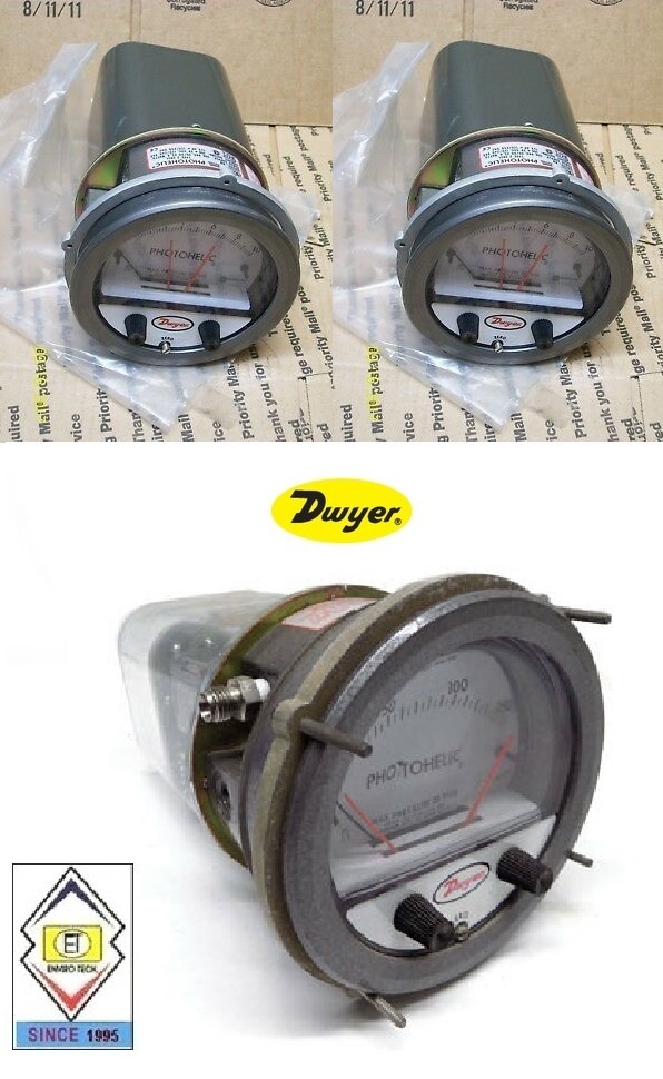 Dwyer A3210 Photohelic Pressure Switch Gauge Range 0-10 Psi. Diameter: 4" (101.6 Mm) Dial Face