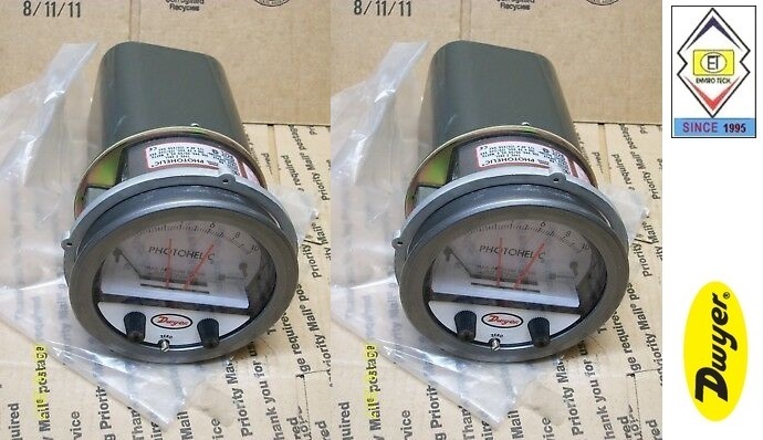 Dwyer A3210 Photohelic Pressure Switch Gauge Range 0-10 Psi. Diameter: 4" (101.6 Mm) Dial Face